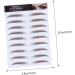Angoily 4pcs Eyebrow Stickers Waterproof Eyebrow Brown Eyebrow Tool 3d Shaping Post Paper - Buy Online on SooperMarket.com