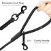 Joytale Reflective Drag Line for Dogs | 15m Nylon Dog Leash with Padded Handle & 2 Carabiner Hooks | Ideal Training Line for Puppies & Small Dogs | 1 Pack - Black - Buy Online on SooperMarket.com