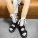 Novelty Magnetic Suction Couple Socks | 3D Funny Holding Hands Design | Cotton Breathable | 1 Pair White - Buy Online on SooperMarket.com