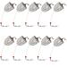 NA 10 PCS Carp Fishing Bait Trap Cage Stainless Steel Fishing Trap Lure Cage Basket Feeder Holder Fishing Gear Tackle Accessories Trap Dia: 3.5CM/4.0CM/4.6CM Available Medium(trap dia 4.0cm)10PCS