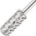 PANA 3/32 Smooth Top Small Barrel Silver Carbide (4X Coarse) - Professional Nail Drill Bit - Buy Online on SooperMarket.com