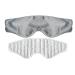 Soft Eye Bag with Adjustable Strap Detachable Blocking Eye Cover Eye Pillow Blinker for Night Sleep Nap Travel Relaxation One Size Gray