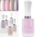 Non Toxic Nail Polish, Easy Peel Off & Quick Dry Nail Polish Set, Low Odor Water-Based Nail Lacquer for Women Kids, with 4 Colors and 2 in 1 Base Coat and Top Coat (5 Bottles,0.5 fl oz)