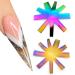 V Shape Easy French Smile Line Nail Art Manicure Edge Trimmer Nail Cutter Acrylic Tool with 9 Sizes HJ-NAT201-FC08