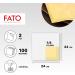FATO Disposable Paper Napkins for Aperitifs & Cocktails - 100 Pack 24x24cm 4-Folded 2-Layer Champagne Color FSC Certified - Buy Online on SooperMarket.com