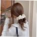 Wooneky 5pcs Bridesmaid Hair Accessories - Satin Elastic Hair Bands and Scrunchies Set in White - Wedding and Girls Hair Wrap - Buy Online on SooperMarket.com