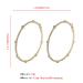 Chargances Gold Large Rhinestone Circle Hoop Earrings for Women - Fashion Wedding Accessories - Buy Online on SooperMarket.com