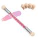 Nail art rendering tools sponge and dazed brush double head ombre sponge stick sponge Brush Applicator incl. 4 replacement heads pigment brushes pigment application rosa