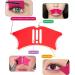 Eyeliner Stencils Wing Tips Face Make Up Stencils Nose Eyebrow Cheekbone Contour Stencils Reusable Makeup Eyelash Tool 1pcs Orange - Buy Online on SooperMarket.com