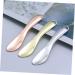 BELLIFFY 5pcs Cosmetic Beauty Spoon Face Cream Applicator Makeup Spatulas Small Eye Cream Zinc Alloy Golden 6.5X1.3X0.3CM Golden - Buy Online on SooperMarket.com