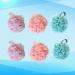 6Pcs Plus Size Bath Ball Sponge Shower Loofahs - Exfoliating Body Scrubber & Pouf for Luxurious Shower Experience - Buy Online on SooperMarket.com