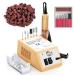 Nail miller electrical nail miller professional nail miller Manicure-nail file 20 000 rpm acrylic gel nails Polier tool drilling drilling for home and salon use milling cutter 8th gold-20000 rpm