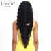 Joedir 30'' Long Wavy Synthetic Lace Front Wig with HD Transparent Lace - 130% Density (Black) - 30 Inch - Buy Online on SooperMarket.com