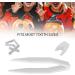 Plated English Letter X Teeth Brace Metal Fashionable Teeth Decoration Jewelry for Party (Silver Color) - Buy Online on SooperMarket.com