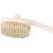 Back Bath Brush with Hanging Hole - 3 Brush Heads Long Curved Handle for Easy Use - Ideal Shower Brush for the Elderly - Buy Online on SooperMarket.com