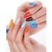 Foyute Semi Cured Gel Nail Strips 20 Pcs Soft Self-Adhesive Gel Nail Polish Wraps Sticker for Salon-Quality Manicure Set Long Lasting Easy to Apply & Remove Nail File & Wooden Stick (Colorful) - Buy Online on SooperMarket.com