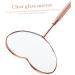 Eyelash Inspection Mirror - Heart Shape Eyelash Mirror for Extensions | Salon Makeup Magnifier (18.7x5.6x0.8cm) - Perfect for Lash Techs - Buy Online on SooperMarket.com
