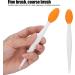 Silicone Nose & Lip Exfoliating Brush for Deep Cleaning and Blackhead Removal - Orange - Buy Online on SooperMarket.com