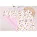 Wrap Pad 4-Pack | Yworld Cotton Bamboo Fiber Waterproof & Breathable Reusable Diaper Liners - 20x28in Light Color Series - Buy Online on SooperMarket.com