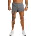Ouber Men's 2 Running Shorts with Liner - Grey Large | Workout & Gym Shorts - Buy Online on SooperMarket.com