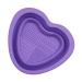 Bexdug Makeup Cleaning Bowl Heart Shape Silicone Makeup Brush Cleaning Mat Bowl | Portable Washing Tool for Brushes Sponges Makeup Cleaning Tools for Makeup Lovers Purple