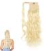 prinfantasy Ponytail Extension Long Curly Wave Magic Paste Wrap Around Ponytails Hair for Women Heat Resistant Synthetic Hairpiece MW132 GBMW132 24 inch