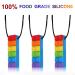 Premium You & Lemon 3-Piece Chewing Necklace Set | Silicone Teething Toys for Autism & ADHD - Rainbow Cubes for Boys & Girls - International Shipping Available - Buy Online on SooperMarket.com
