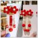 KALLORY Baby Hair Accessories: Tassel & Kimono Flower Hair Clip Set - Girl Hair Clips in Chinese Ancient Style (1 Pair) - Buy Online on SooperMarket.com