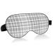 Haskirky Light Blocking Eye Mask Breathable and Adjustable Adult Men and Women Travel on Business Trips Yoga Meditation Light Smooth Comfortable Eye Mask Office Deep Sleep Goodies Grey Plaid Patter