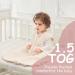 Looxii 1.5TOG Cotton Baby Sleeping Bag | Soft Newborn Sleepsack for Boys and Girls | 18-24 Months | Pink & Apricot - Buy Online on SooperMarket.com