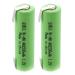 Exell Battery (2-PACK) 1.2V AA Size 2200mAh NiMH Rechargeable Batteries w/ Tabs use with high power static applications (Telecoms UPS and Smart grid) radio controlled devices electric tool