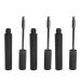 Empty Mascara Tube 10pcs 4ml Plastic Refillable and Portable Bottles with Soft Bristles for Daily Travel Camping Eyelash Makeup Black