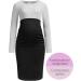 Herzmutter Maternity Skirt XL Black Cotton Pencil Midi Length - Buy Online on SooperMarket.com