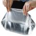 200 PCS Disposable Clear Shower Caps - Elastic Plastic Caps for Hair Treatment, Home, Hotel, Salon - Buy Online on SooperMarket.com