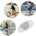 Anyuankw 10pcs Bicycle Spokes Reflectors - High Safety Cat Eye Reflectors & Warning Light for Bikes - White - Buy Online on SooperMarket.com