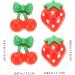 FRCOLOR 180 Pcs Nail Fruits Decoration Cute Lip Gloss Tool Nail Decoration Fruit Slices Cherry Fruit Flatback Lip Gloss Kit to Nail Art Charms Hair Red Resin Nail Supplies Strawberry 3d - Buy Online on SooperMarket.com