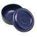 Men's Dark Blue Wide-Necked Plastic Soap Bowl - Perfect for Shaving Soap and Foam - Buy Online on SooperMarket.com