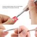 Double Ends Stainless Steel Triangle Cuticle Peeler Scraper Dead Skin Pusher Remove Gel Nail Polish Nail Art Remover Tool Practical and Popular Durability and practicality - Buy Online on SooperMarket.com