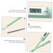 Unomor Stainless Steel Thermometer Set - 2pcs LED Water & Baby Food Thermometer for Feeding Bottles - Green 18.5x3cm - Buy Online on SooperMarket.com