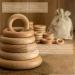 Bopoobo 60mm Unfinished Wooden Rings - Natural Beech Craft Rings for DIY Baby Teething Toys & Accessories (10 pcs) - Buy Online on SooperMarket.com