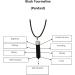 Raw Black Tourmaline Pendant Crystal Pencil Pendant Gemstone Pendant with Wax Cord Rope Chain for Necklace Crystal Stone Used Boost Confidence Perfect Meditation kit - Buy Online on SooperMarket.com