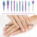 10 Pieces Nail Drill Bits Set Electric Nail Drill Kit Diamond Cuticle Drill Bits Acrylic Nail File Bits Nail Art Tools for Manicure Pedicure Home Salon Use - Buy Online on SooperMarket.com