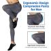 EARGFM Men's Athletic Leggings with Pockets - Grey, Medium | Compression Pants for Cycling & Running - Buy Online on SooperMarket.com
