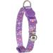 YUDOTE Cat Collars Pack of 2 Colorful Printed Basic Strong Girls Cat Collar Quick Release with Removeable Bell Pink Purple 19-28cm (Pakc of 2) Pink+Purple - Buy Online on SooperMarket.com