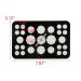 MY MIRONEY Black & White Makeup Brush Drying Rack | 26 Holes Makeup Brush Holder & Dryer Stand - International Shipping Available - Buy Online on SooperMarket.com