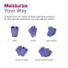 NatraCure Moisturizing Gel Gloves - Lavender | For Dry, Cracked Skin, Aging Hands, Eczema & Cuticles - Buy Online on SooperMarket.com