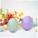 STOBOK Easter Egg Mold Silicone Molds Easter Soap Diy Supply Candle Mold Decorations Vertical Stripes White 7x6.5cm - Buy Online on SooperMarket.com