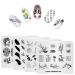 Nail stamp plate 4 pieces set chinese style Beijing Opera origami spring template picture nail art stamper nail polish diy tool 22
