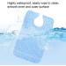 4 Types High Temperature Resistance No Deformation Pratical Dining Aid Bib Bib Apron Catch Food Leaking Soup for Adult the Elderly(27*17*2cm-Flower blue) - Buy Online on SooperMarket.com