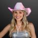 Light Up Iridescent Pink Space Cowgirl Hat with Pink LEDs - Buy Online on SooperMarket.com